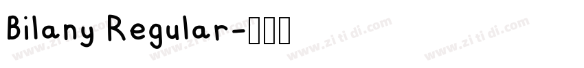 Bilany Regular字体转换